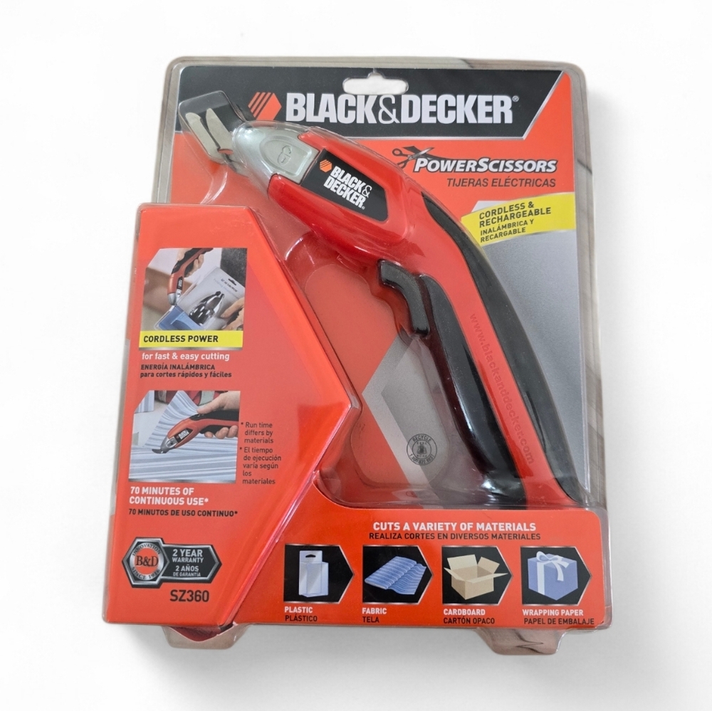 Black & Decker Cordless And Rechargeable Power Scissors